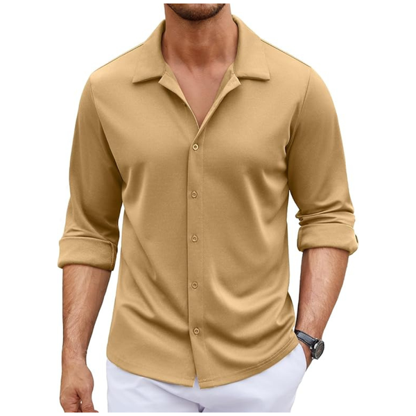 Men's Long Sleeve Button Down Wrinkle Free Dress Shirts