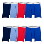 8-Pack Fruit Of The Loom Mens Lightweight Active Cotton Blend Underwear