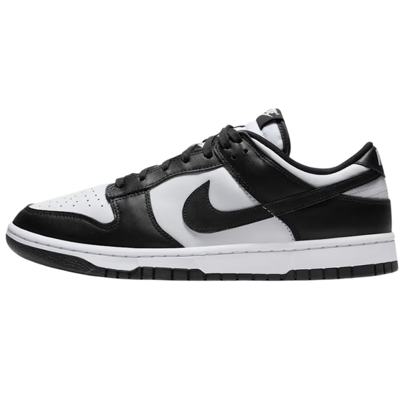 Nike Men's Or Women's Dunk Low Retro Shoes (White/White/Black)