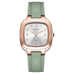 Women's Silicone Classic Design Square Quartz Watch