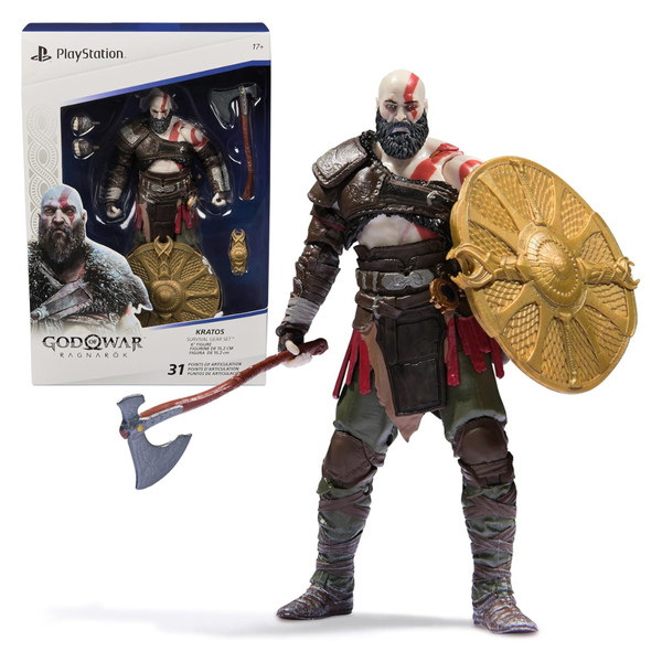 PlayStation God Of War Ragnarok, 6" Kratos Action Figure
