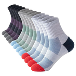 6-Pairs Men's Athletic Cotton Crew Socks (Various)