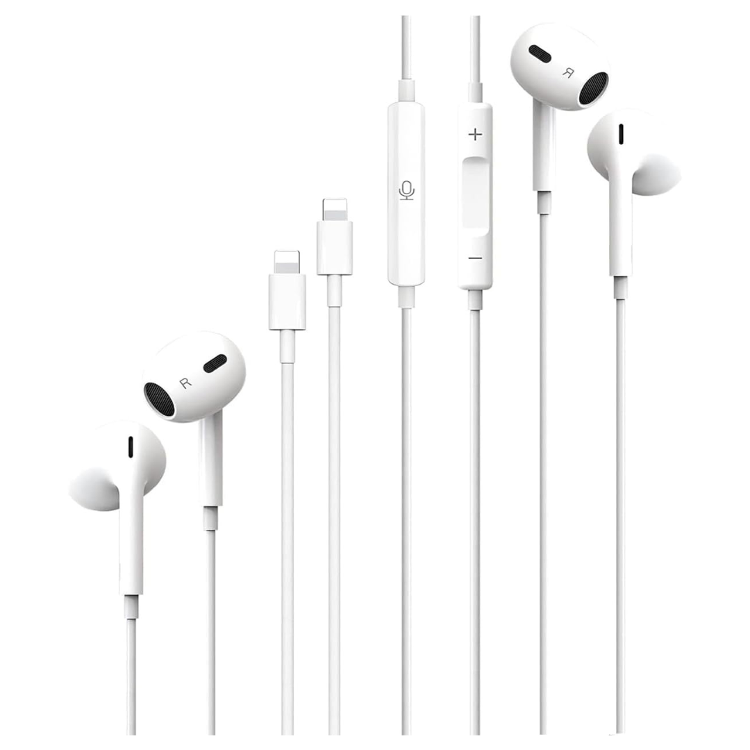 2 Pack iPhone Headphones With Mic