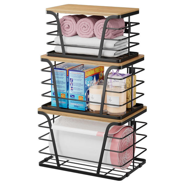 3-Pack Stackable Pantry Organizer And Storage
