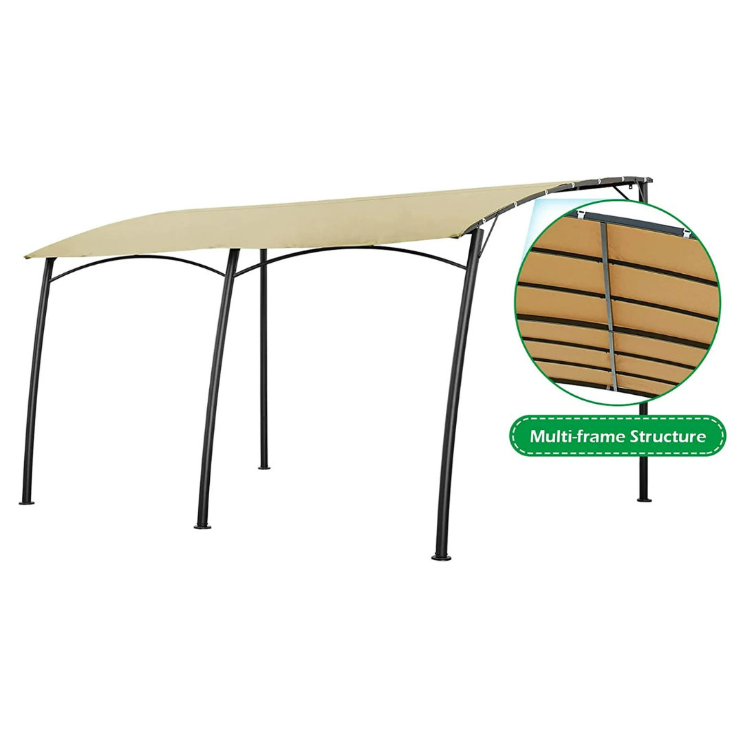 Aecojoy 13ft x 10ft Outdoor Wall Mounted Gazebo