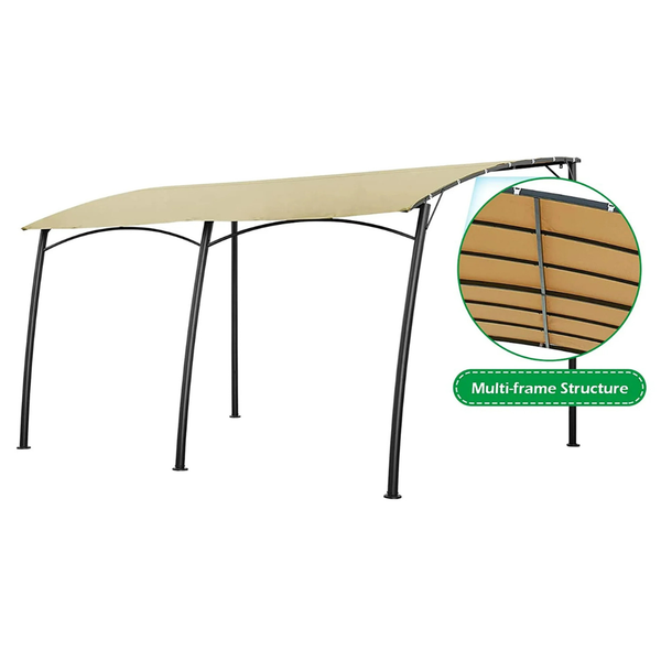 Aecojoy 13ft x 10ft Outdoor Wall Mounted Gazebo