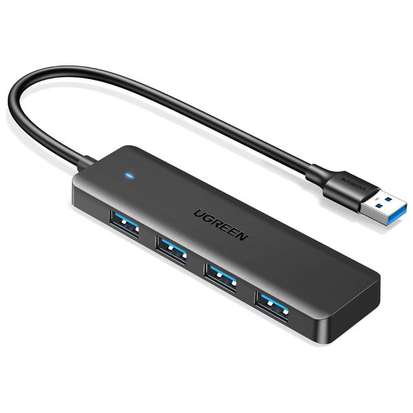 UGREEN 4-Ports USB-A Ultra-Slim USB 3.0 Hub Expander (0.5ft)