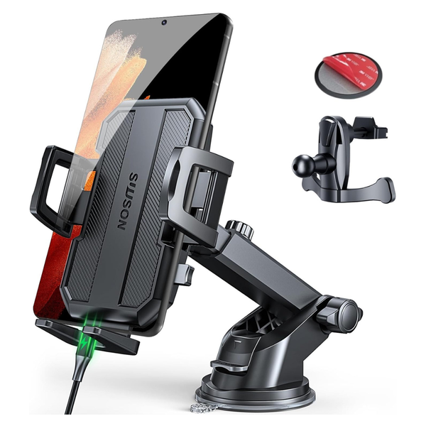 Suuson 3-In-1 Cell Phone Holder Mount With 360 Deg