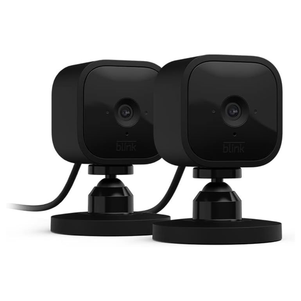 2-Pack Blink Mini Indoor 1080p Wi-Fi Security Camera Works With Alexa