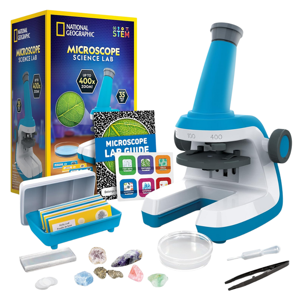 NATIONAL GEOGRAPHIC Microscope For Kids – Science Kit With An Easy-to-Use Kids Microscope