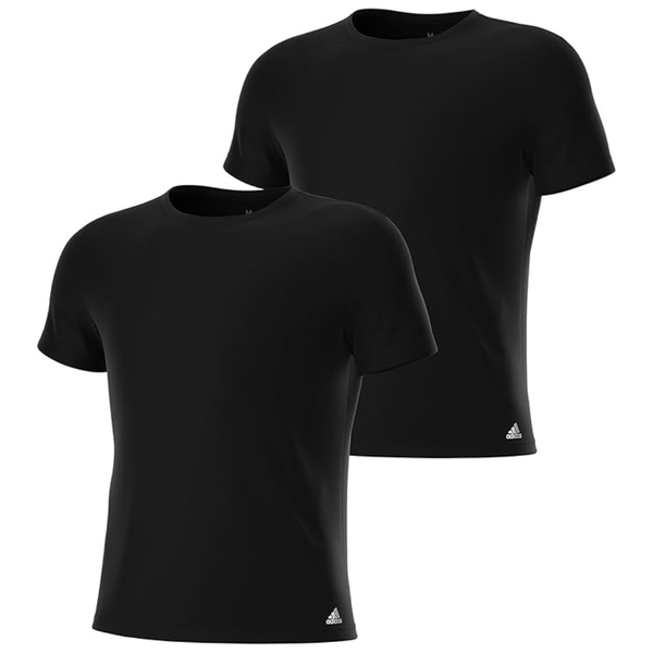 2-Pack Adidas Stretch Cotton Crew Neck Undershirts