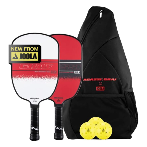 Joola Agassi/GRAF Champion Set With Pickleball Paddles, Balls & Sling Bag