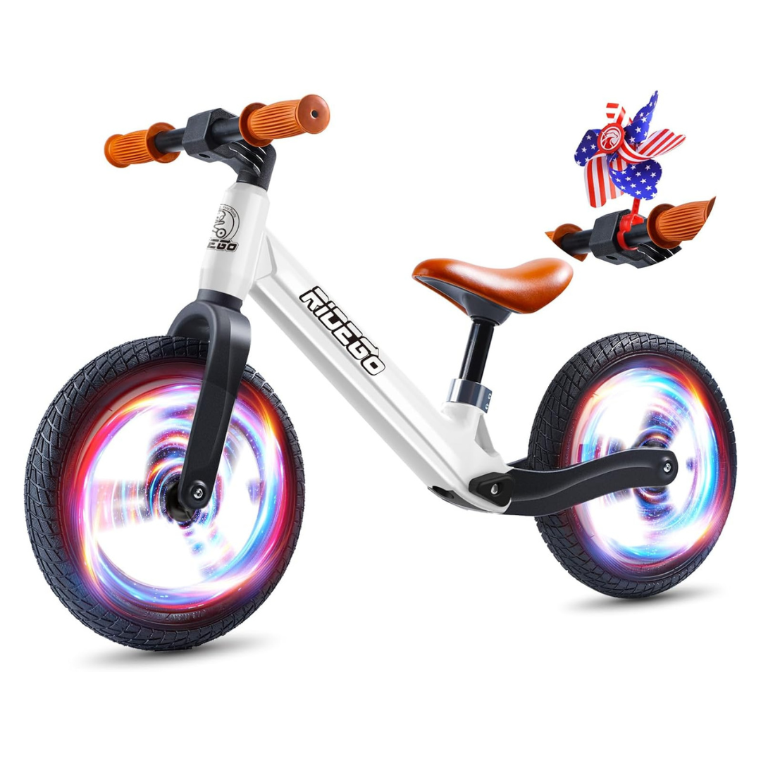 Ridego Toddlers 12 Balance Bike W/ Seat & Air Rubber Tires