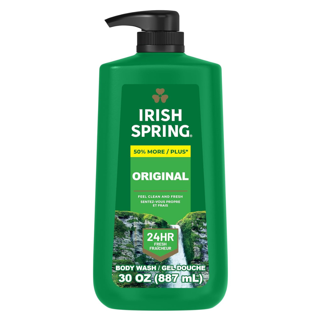 30oz Irish Spring Men's Body Wash Pump Bottle (Original Clean)