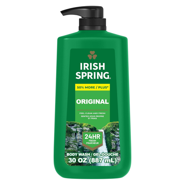 30oz Irish Spring Men's Body Wash Pump Bottle (Original Clean)