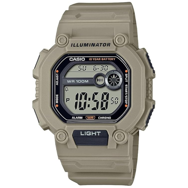 Casio W737HX Series Men's Digital Watch (Beige/XL Strap)