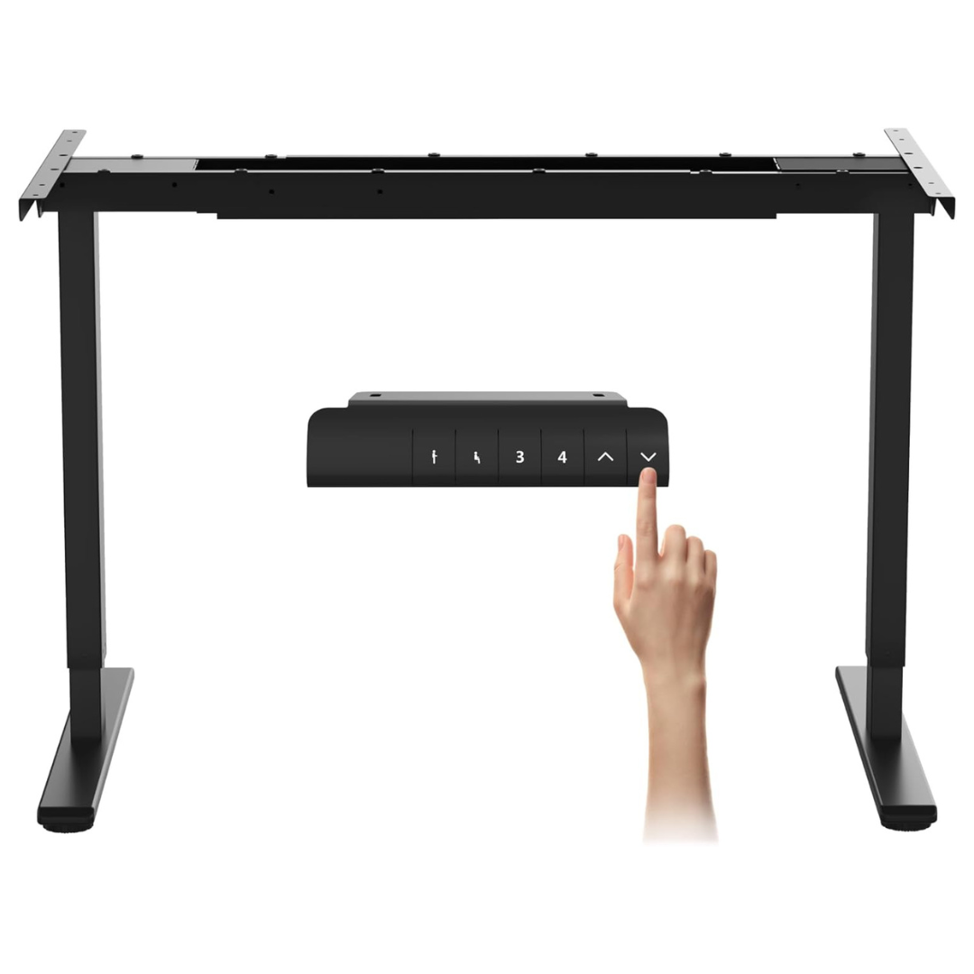 Dual-Motor 2-Stages Height Adjustable Electric Desk Frame W/ 220lbs Capacity