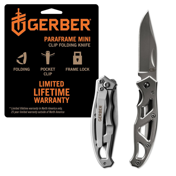 Gerber Gear Paraframe Stainless Steel Mini Pocket Knife