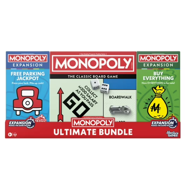 Monopoly Ultimate Bundle: Classic Game And Two Exciting Expansion Packs