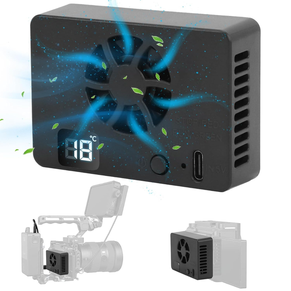 Vingvo Mini Camera External Cooling Fan For Live Broadcast