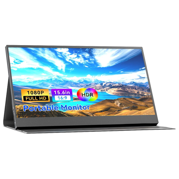 15.6" ZefcS Portable FHD IPS Gaming Monitor With Smart Cover