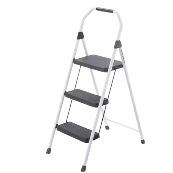 3-Step Gorilla Ladders Compact Steel Step Stool With 225 Lb. Load Capacity