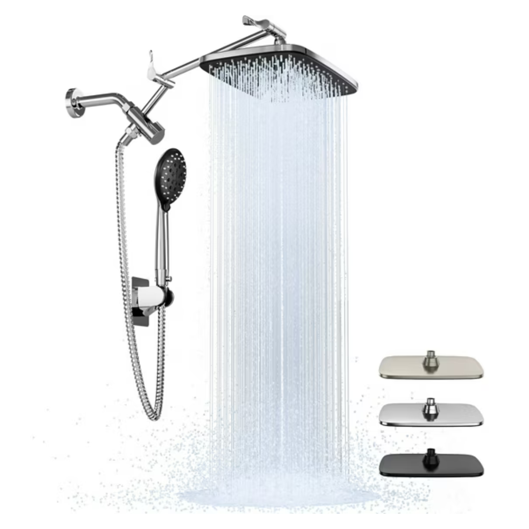 Ophanie 12" Coverage High Pressure Rain Shower Head Combo