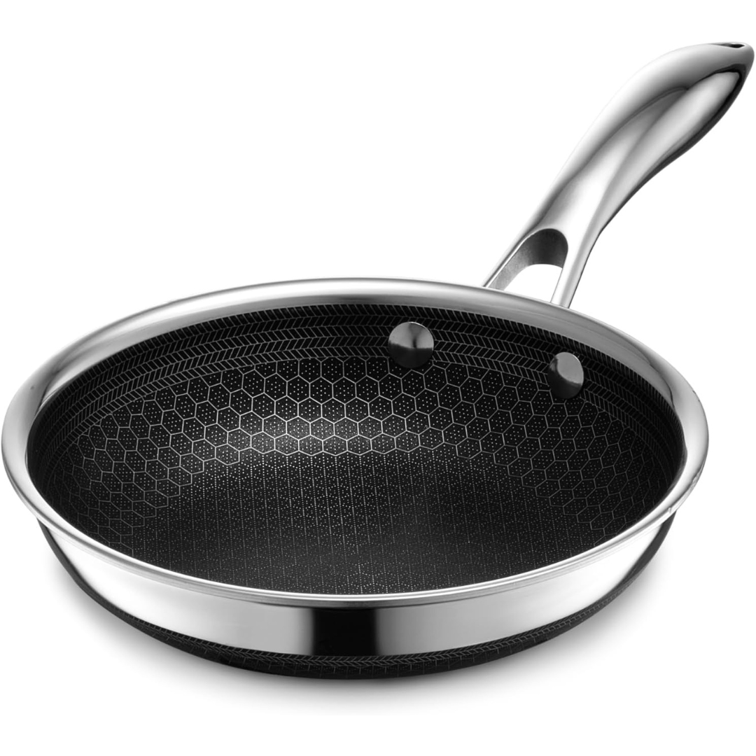 HexClad Hybrid Nonstick 7" Fry Pan With Stay-Cool Handle