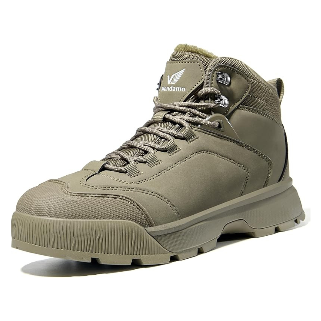 Wondamo Men's Waterproof Non-Slip Lightweight Winter Snow Boots