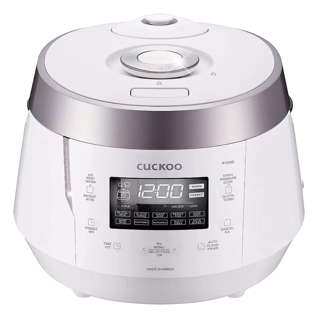 Cuckoo 10-Cup Uncooked Heating Pressure Rice Cooker & Warmer