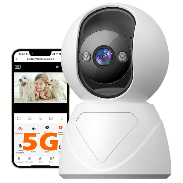 3MP Indoor Security Camera With 360-Degree Pan/Tilt And Night Vision