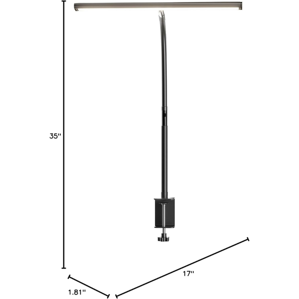 Airlonv LED Desk Lamp with Stepless Dimming Flexible Gooseneck & Clamp