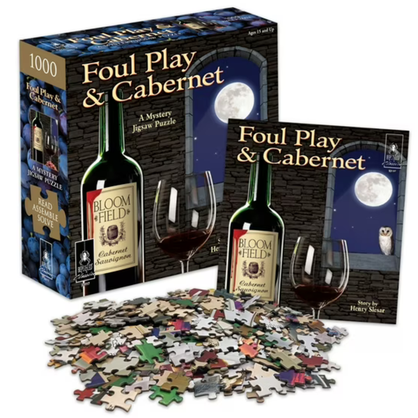 Bepuzzled Classic Mystery Foul Play & Cabernet Jigsaw Puzzle