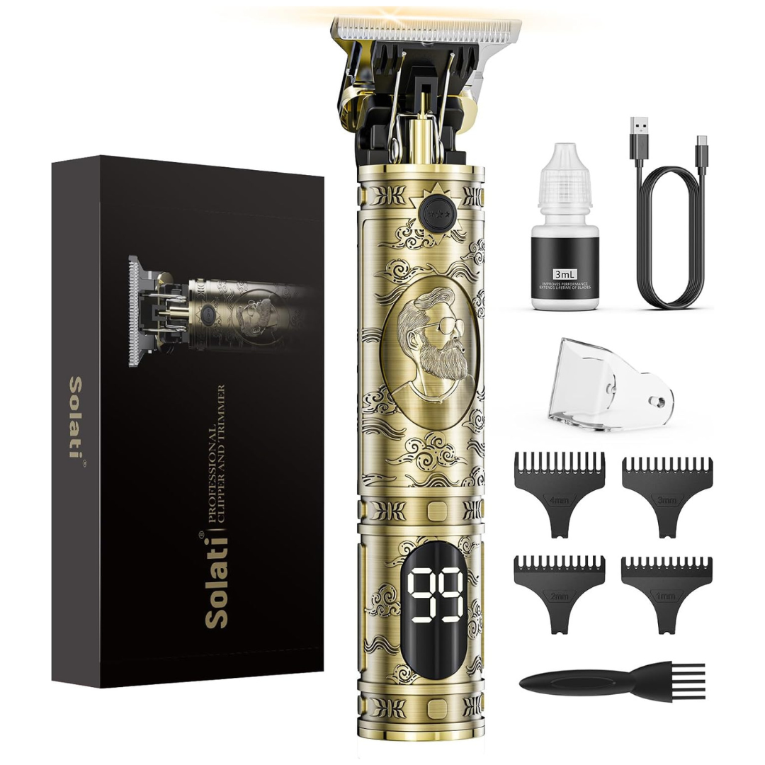 Solati Men's Rechargeable Cordless Beard Hair Trimmers