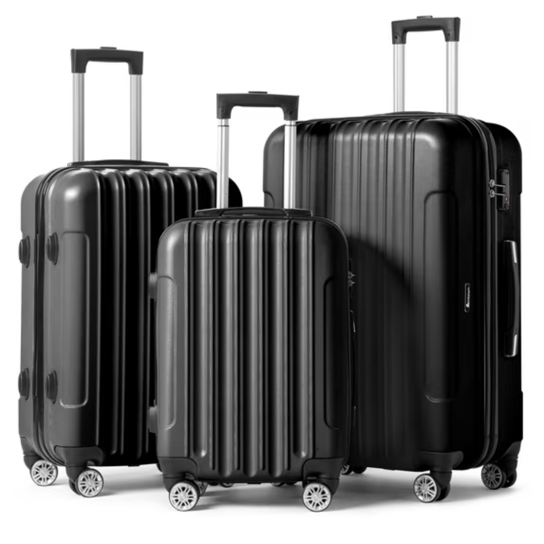 3-Piece Zimtown Nested Spinner Suitcase Luggage Set
