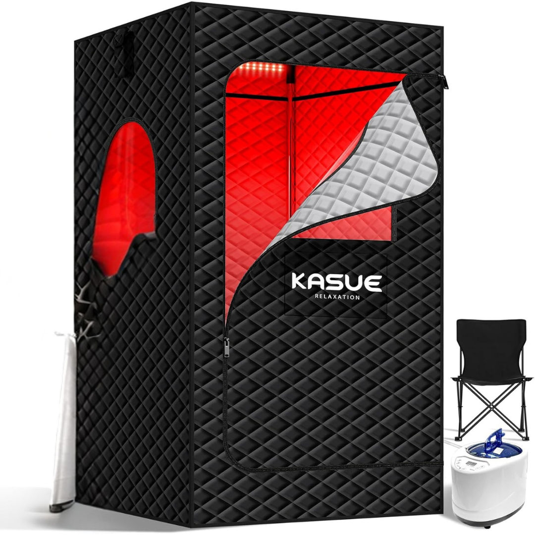 Kasue Infrared Portable Sauna Box with 3L Steamer