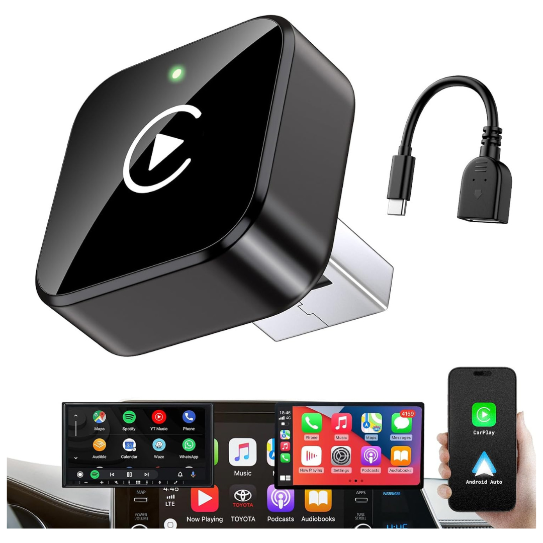 Wireless Mini CarPlay Adapter for iPhone &