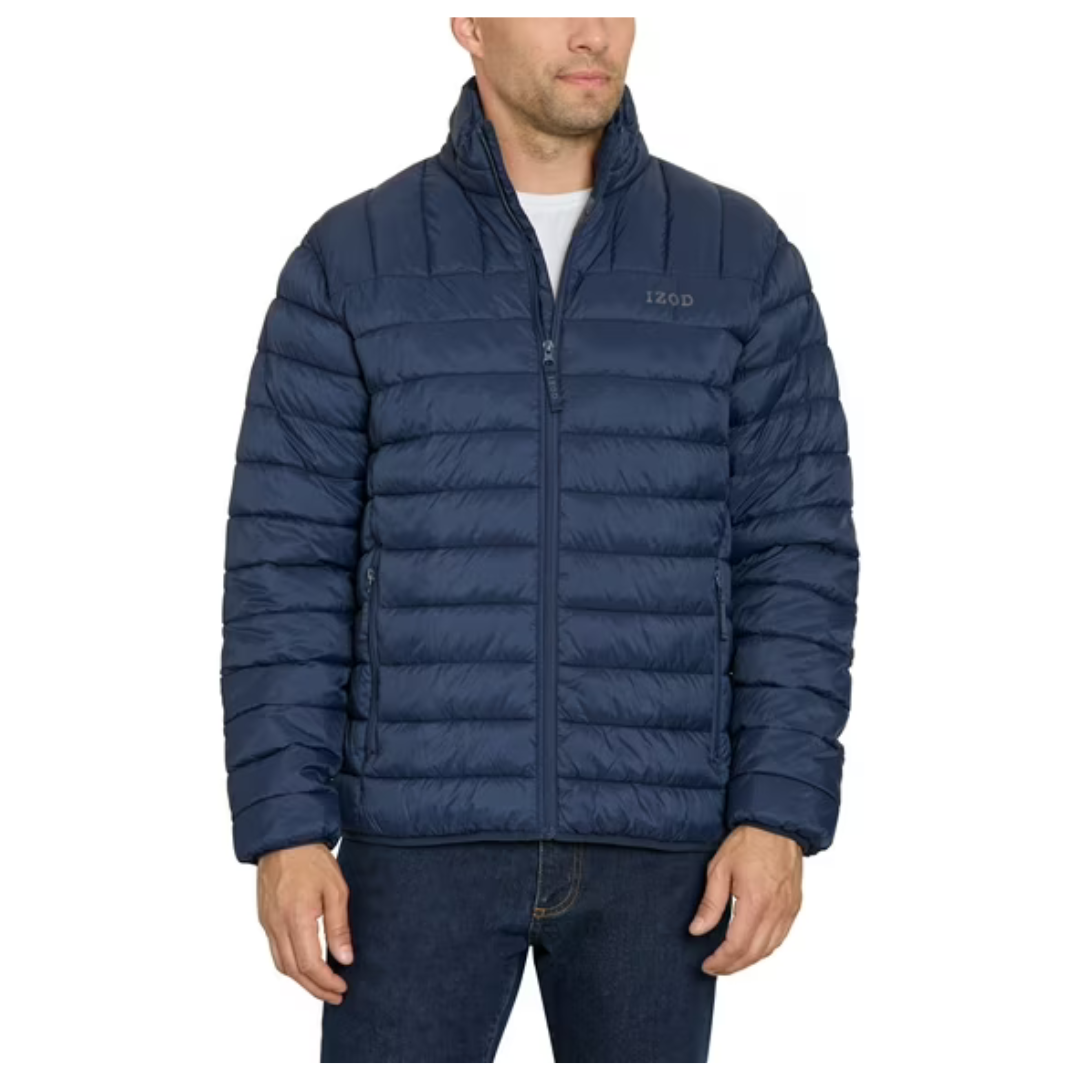 IZOD Men's Classic Puffer Jacket (various colors/sizes)