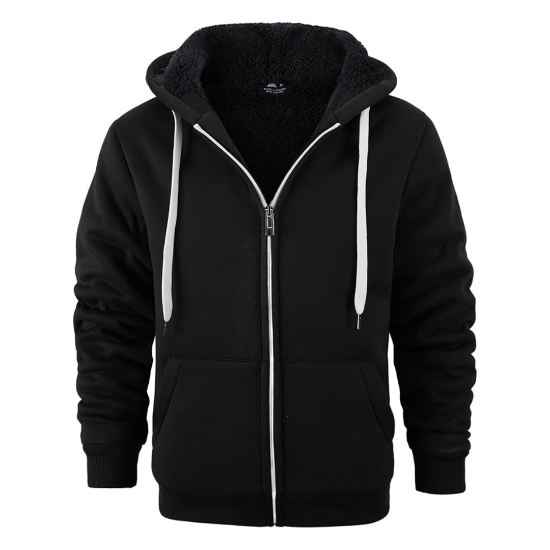 Men's Zip Up Winter Fleece Hoodies Jackets