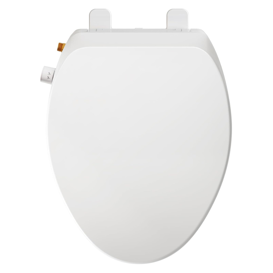 Self-Cleaning Dual Nozzles Elongated Bidet Toilet Seat