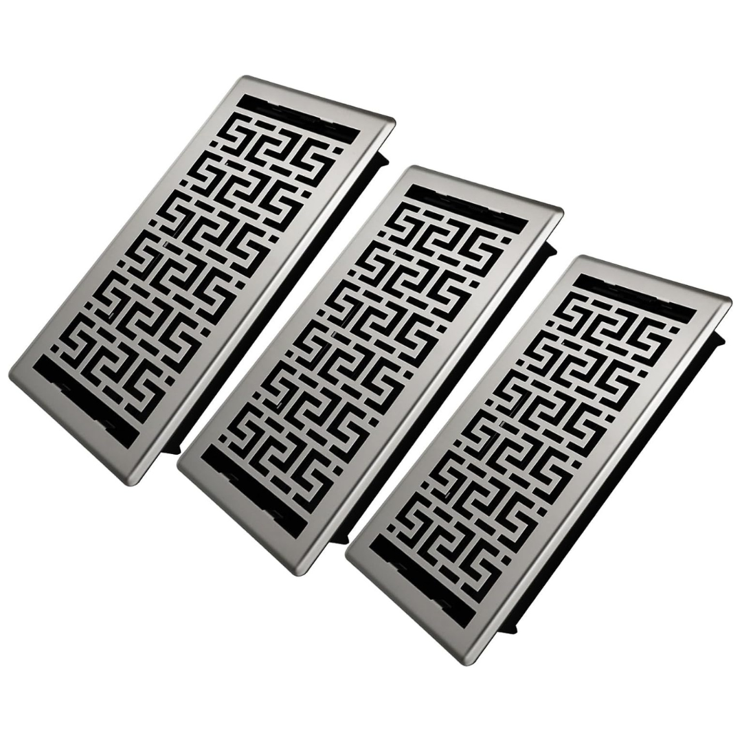 3-Pack Heavy Duty Walkable Steel Floor Registers