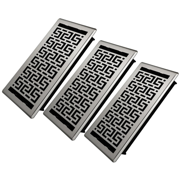 3-Pack Heavy Duty Walkable Steel Floor Registers