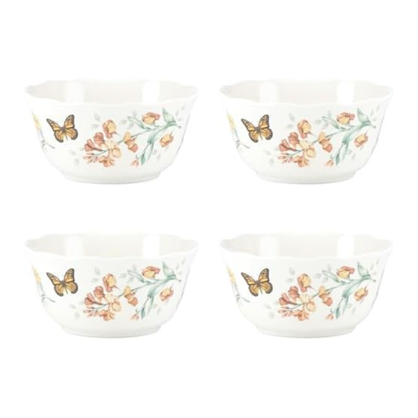 4-Piece Lenox Butterfly Meadow Melamine All-Purpose Bowl Set