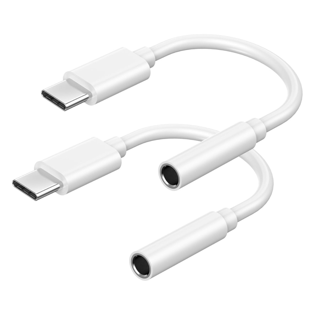2 Pack [MFi Certified] iPhone Headphones Adapter