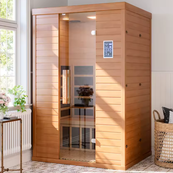 Wood 2-Person Infrared Sauna w/WiFi