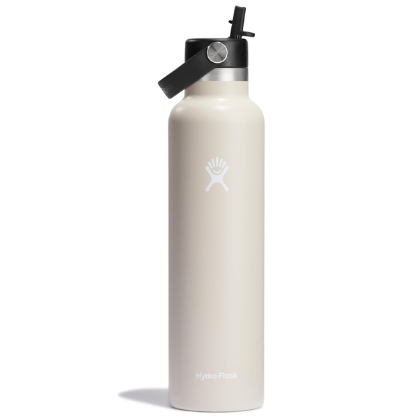 24-Oz Hydro Flask Insulated Stainless Steel Water Bottle with Straw Lid