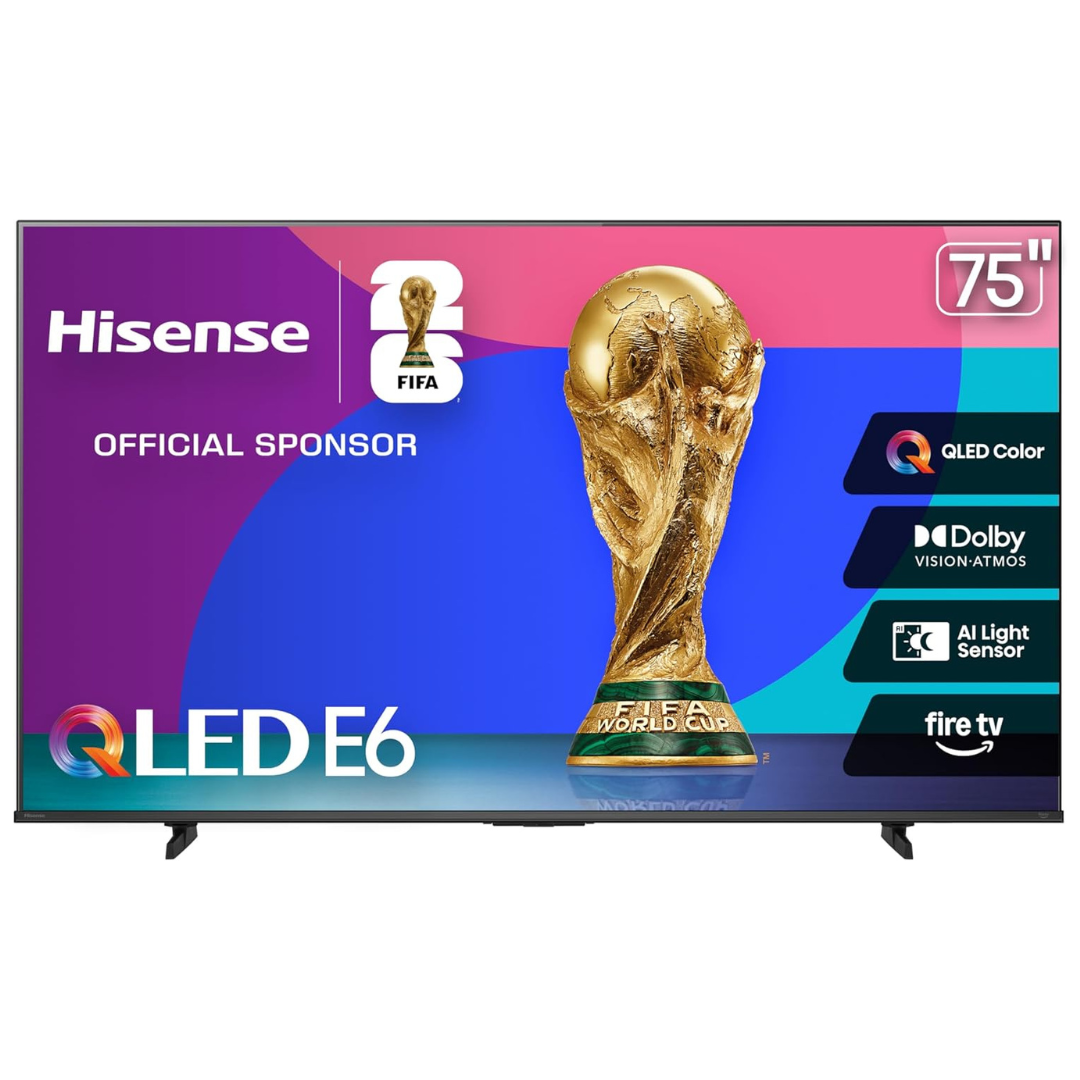 75" Hisense 75E6QF 4K Ultra HDR Smart QLED Fire TV (2025)