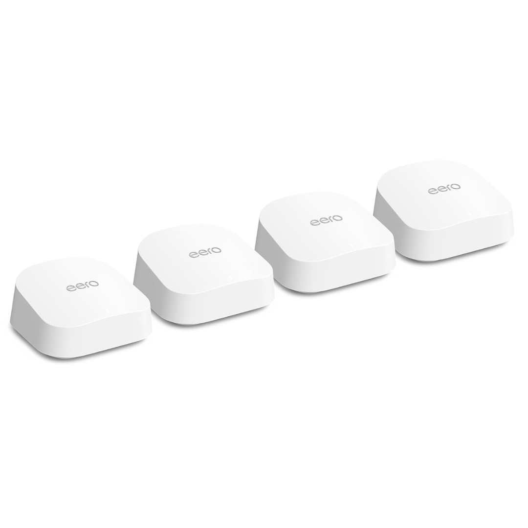 4-Pack Amazon eero 7 dual-band mesh Wi-Fi 7 Router