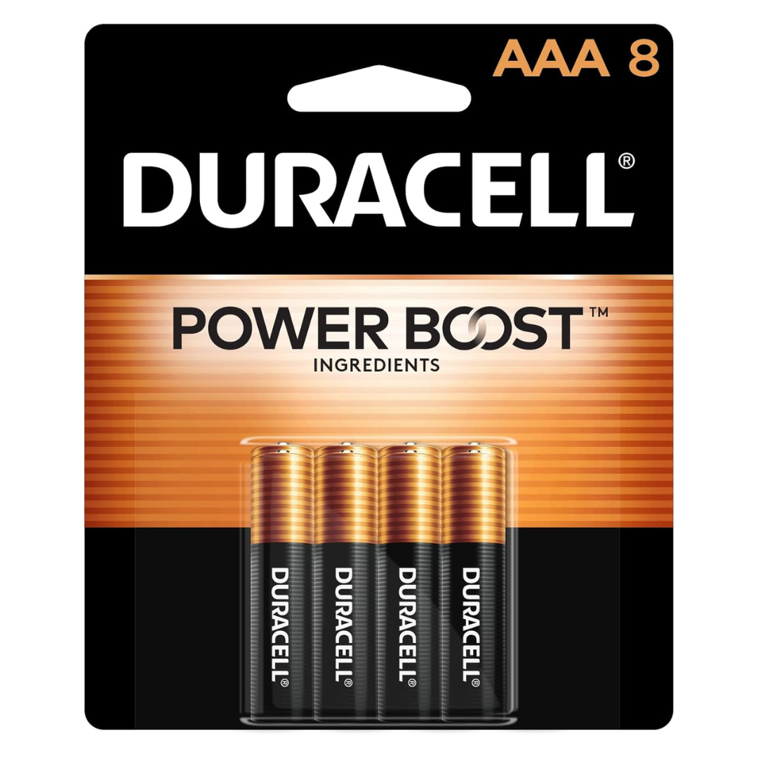 8-Pack Duracell Coppertop AAA Batteries With Power Boost