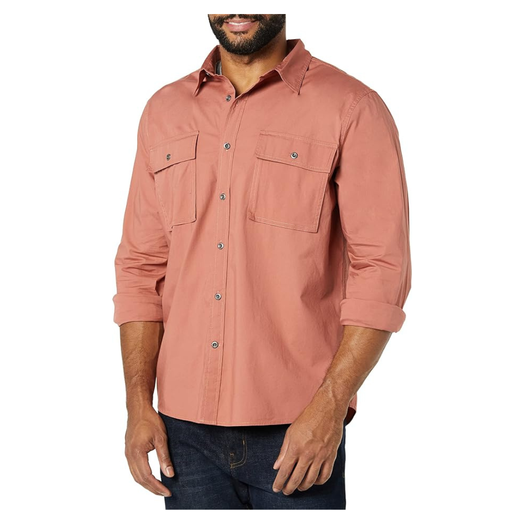 Men's Slim-Fit Two-Pocket Utility Shirt